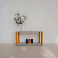 Modular Montessori Shelf Straight Mini - 2 Shelves - Light grey/brownish oil