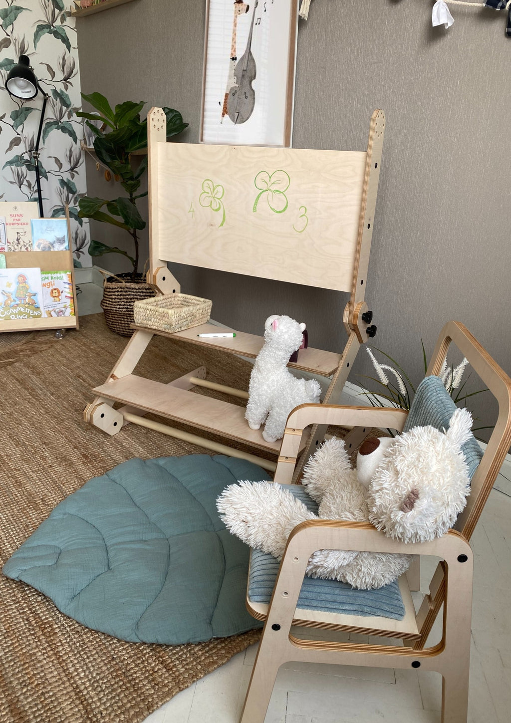 Montessori Climbing Set / Table / Drawing Board NABU