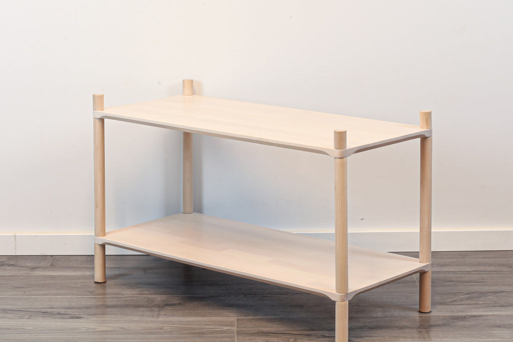 Montessori-Inspired Wooden Shelving Unit Medium, 2 Shelves