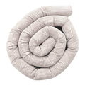 Protective Roll Bumper for Baby Crib – Ecru