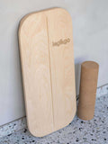 Rectangular Balance Board With Exercise Roll - Side Logo