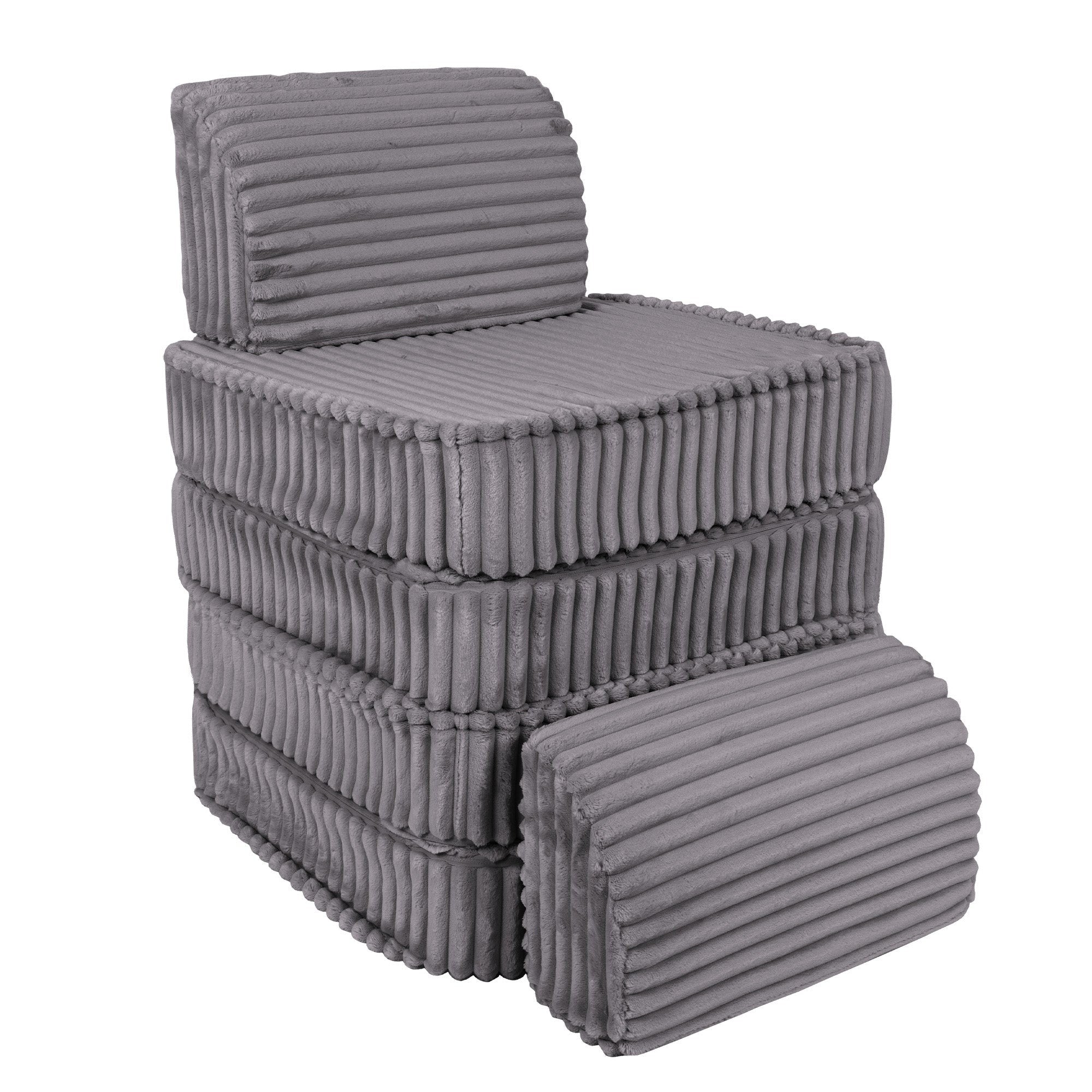 Small Modular Sofa for Kids - Churros Jurassic Grey