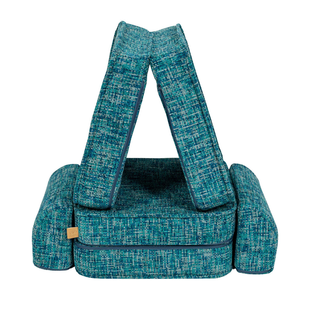Small Modular Sofa for Kids - Tangle Lagoon Blue