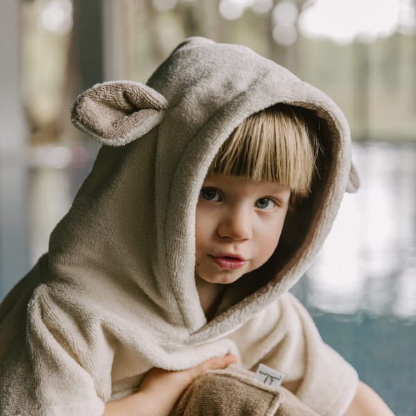 Surfsheep Kids Bath Poncho - Beige