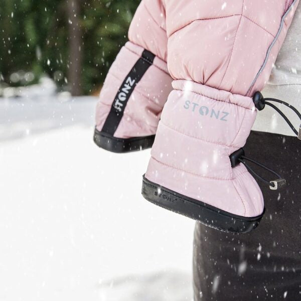 Toddler Puffer Booties - Haze Pink