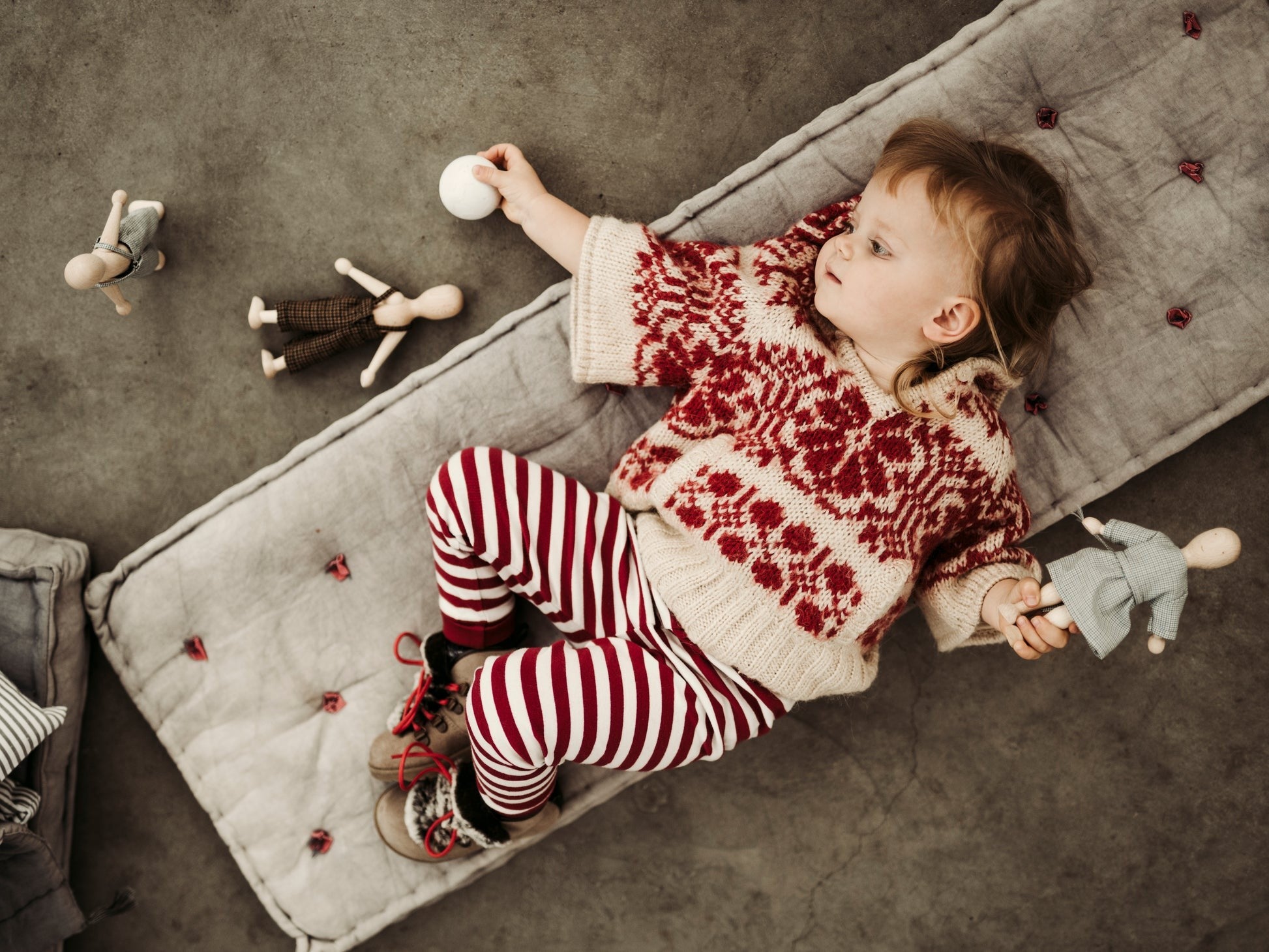 Wooden Beech Doll with Pants