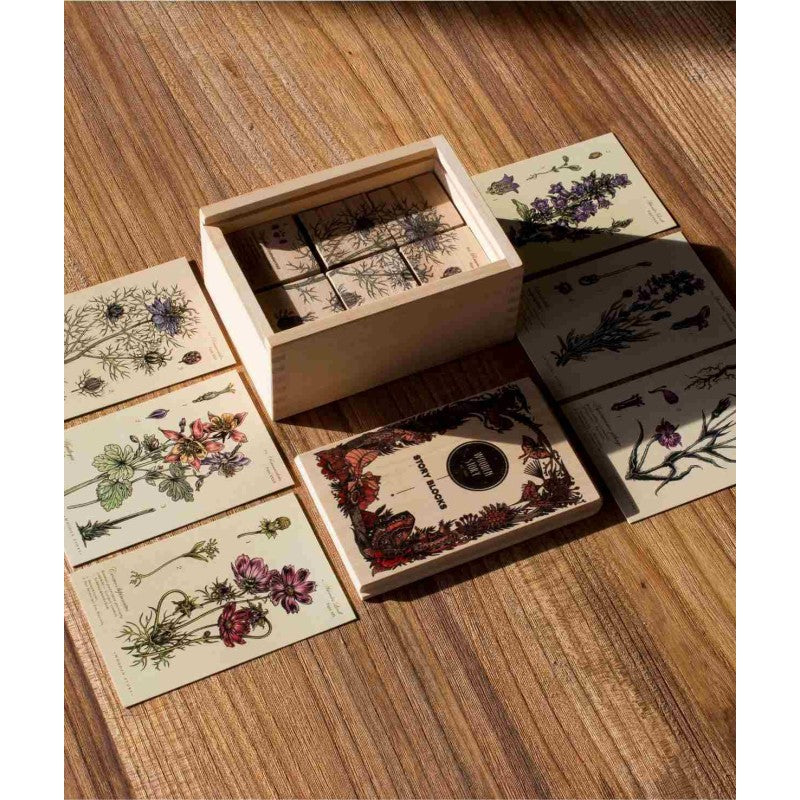 Wooden Blocks Bee Life - Honey Plants