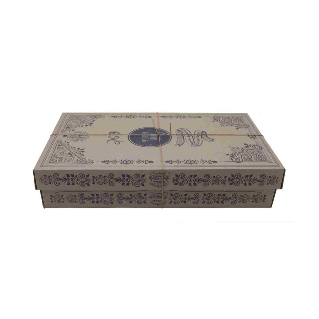 Wooden Blocks in a Box – Natural, 63 pieces