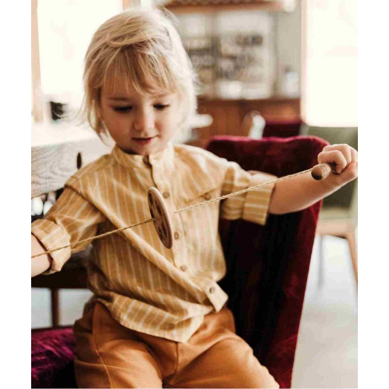 Wooden Buzz Spinner