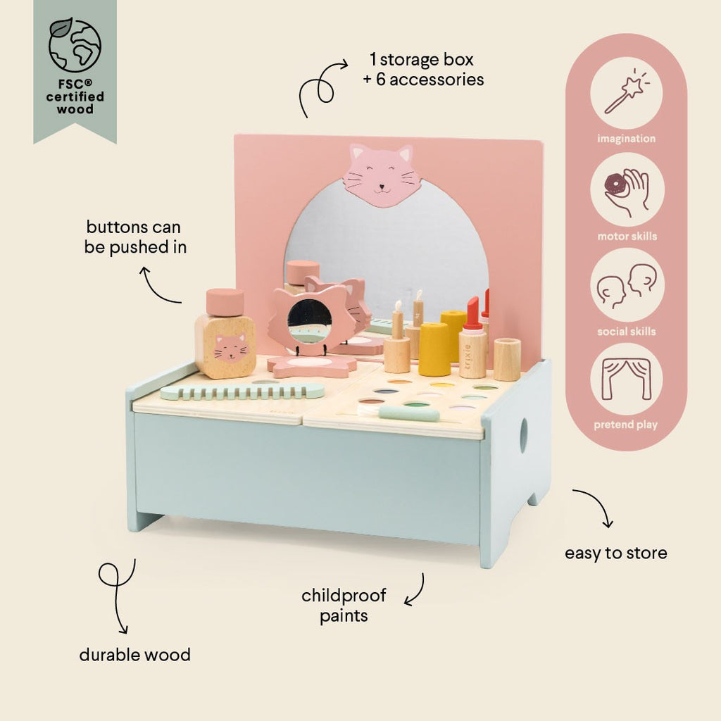 Wooden Make-Up Table