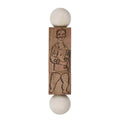 Commedia Dell'Arte Wooden Spinning Puzzle - Natural