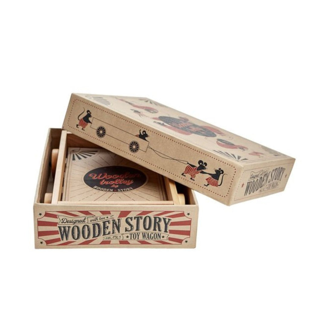 Wooden Story Wooden Wagon