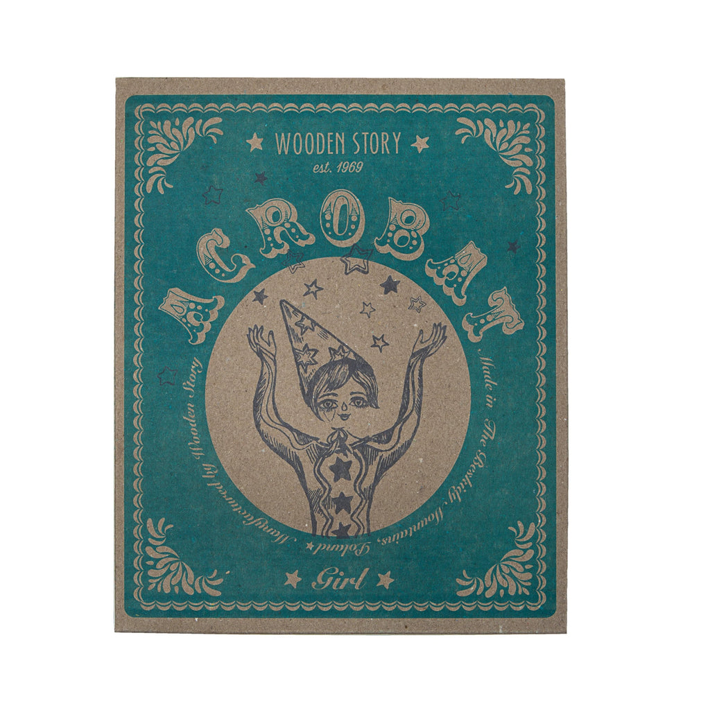 Wooden Toy Acrobat Girl